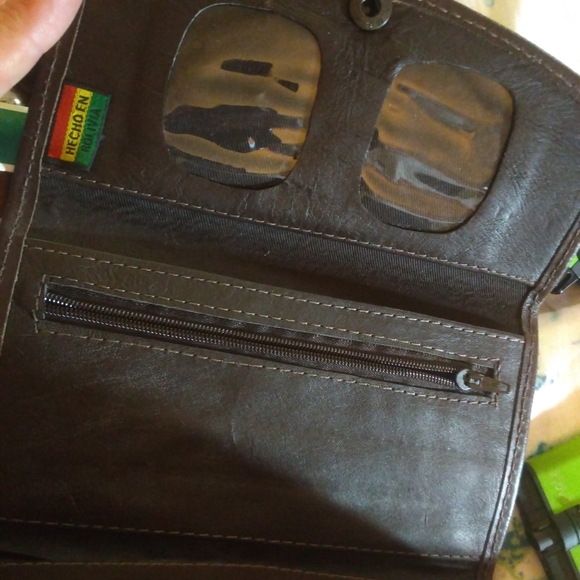 Leather wallet handmade brown - Picture 5 of 5